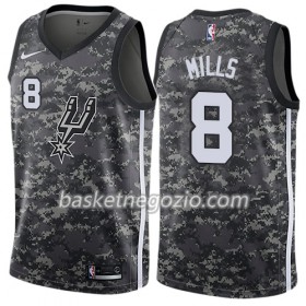 Canotte Uomo San Antonio Spurs Patty Mills 8 Nike City Edition Nero Swingman